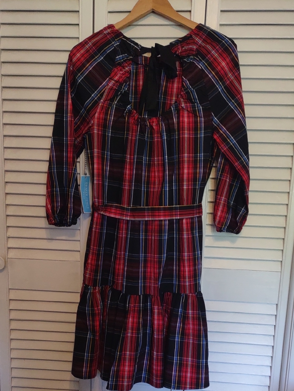 NWT Draper James RSVP plaid dress Christmas Party Back To School Size S Small - Picture 5 of 9